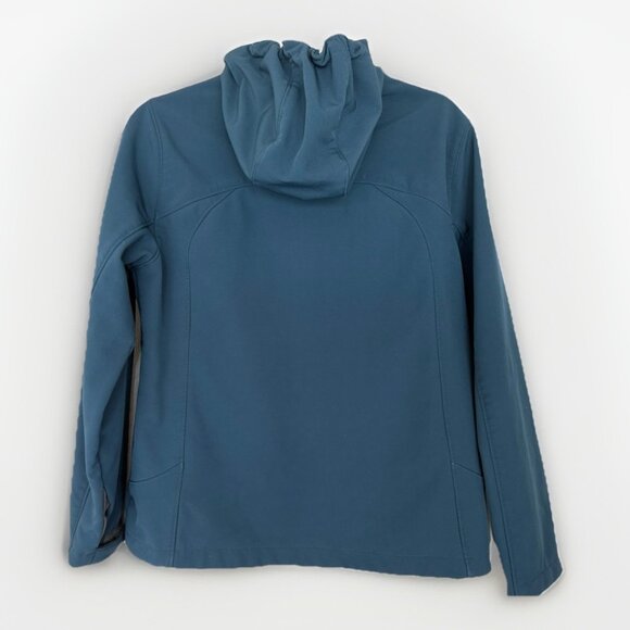 Free Country Softshell Jacket Women's M Full Zip Fleece Lined Marine Blue Coat - Picture 2 of 7